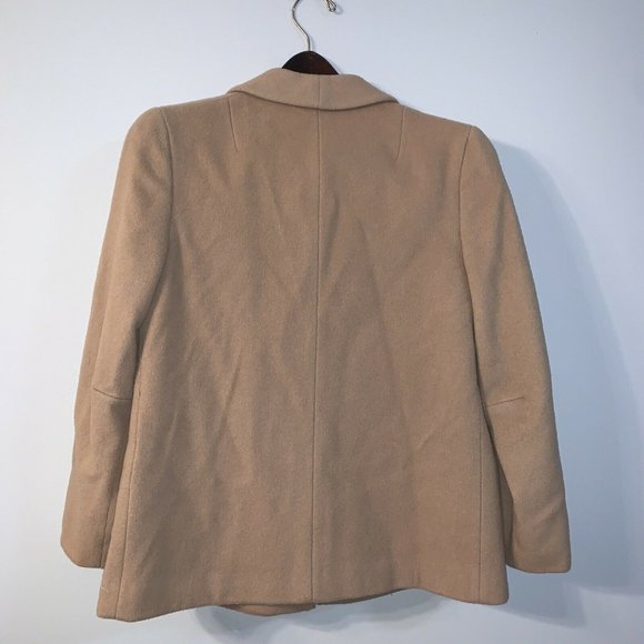 RARE George Taglianetti 100% pure wool beige coat S mark of the worlds best - Picture 10 of 10